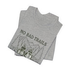 No Bad Trails, Just Bad Knees T-Shirt — Funny Hiking Tee for Outdoor Lovers
