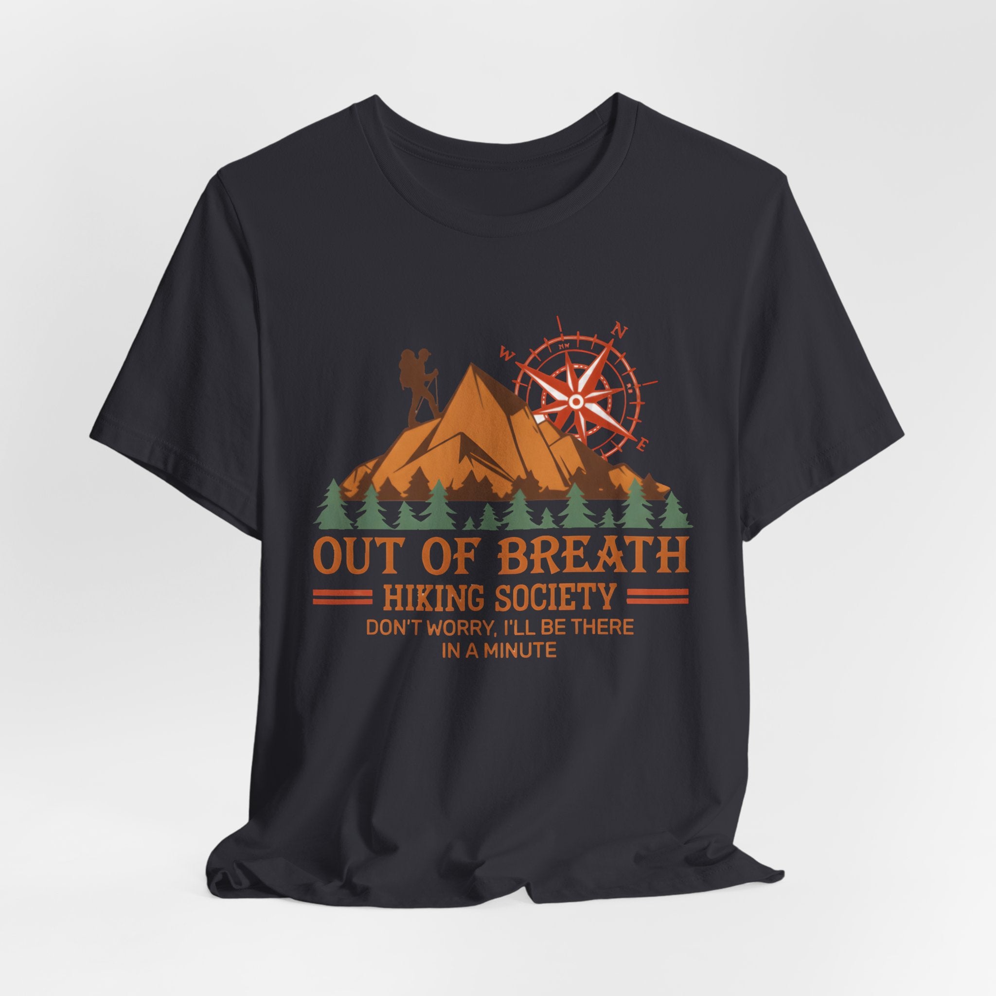 Out of Breath Hiking Society T-Shirt – Funny Hiker Graphic Tee