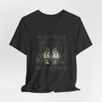 No Bad Trails, Just Bad Knees T-Shirt — Funny Hiking Tee for Outdoor Lovers