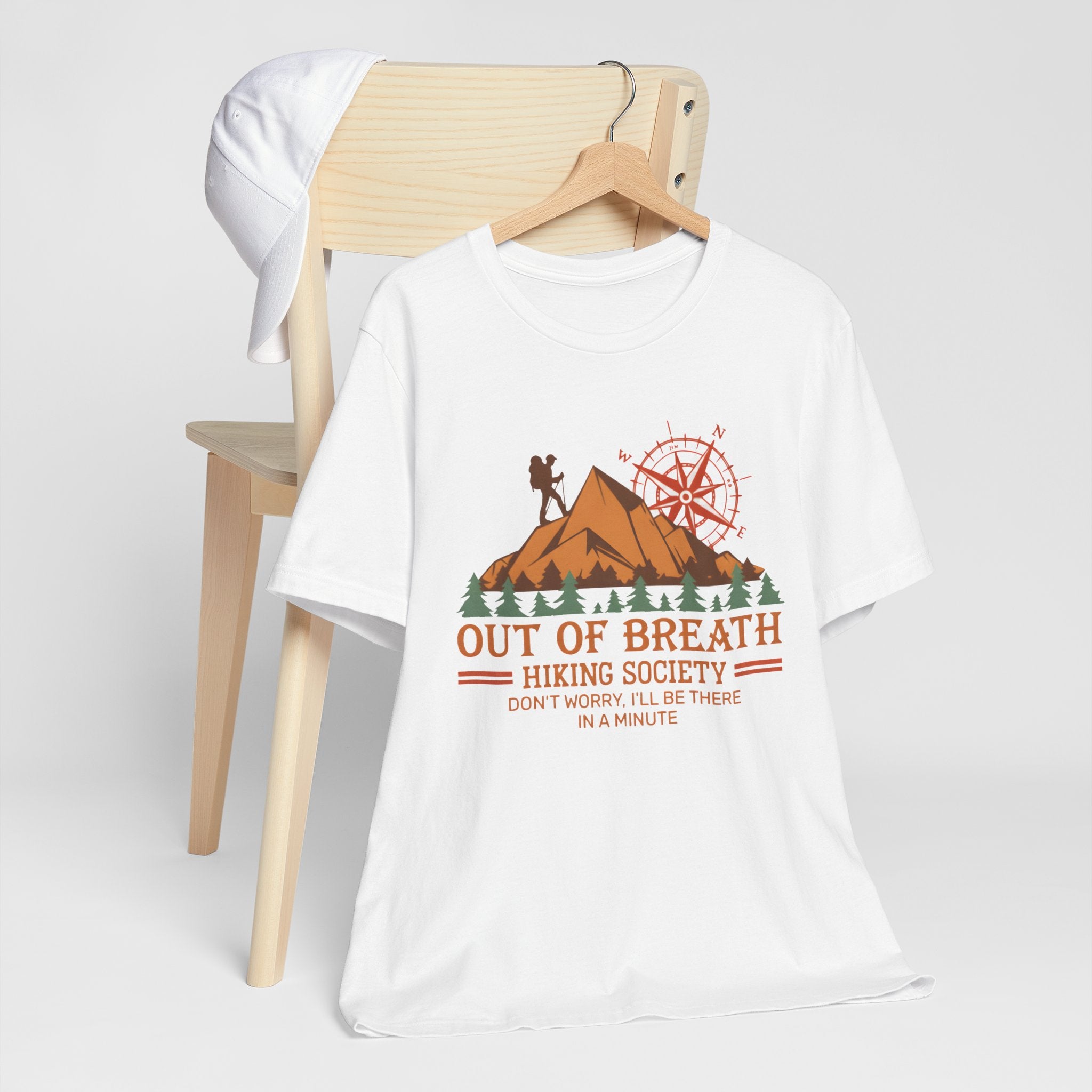 Out of Breath Hiking Society T-Shirt – Funny Hiker Graphic Tee