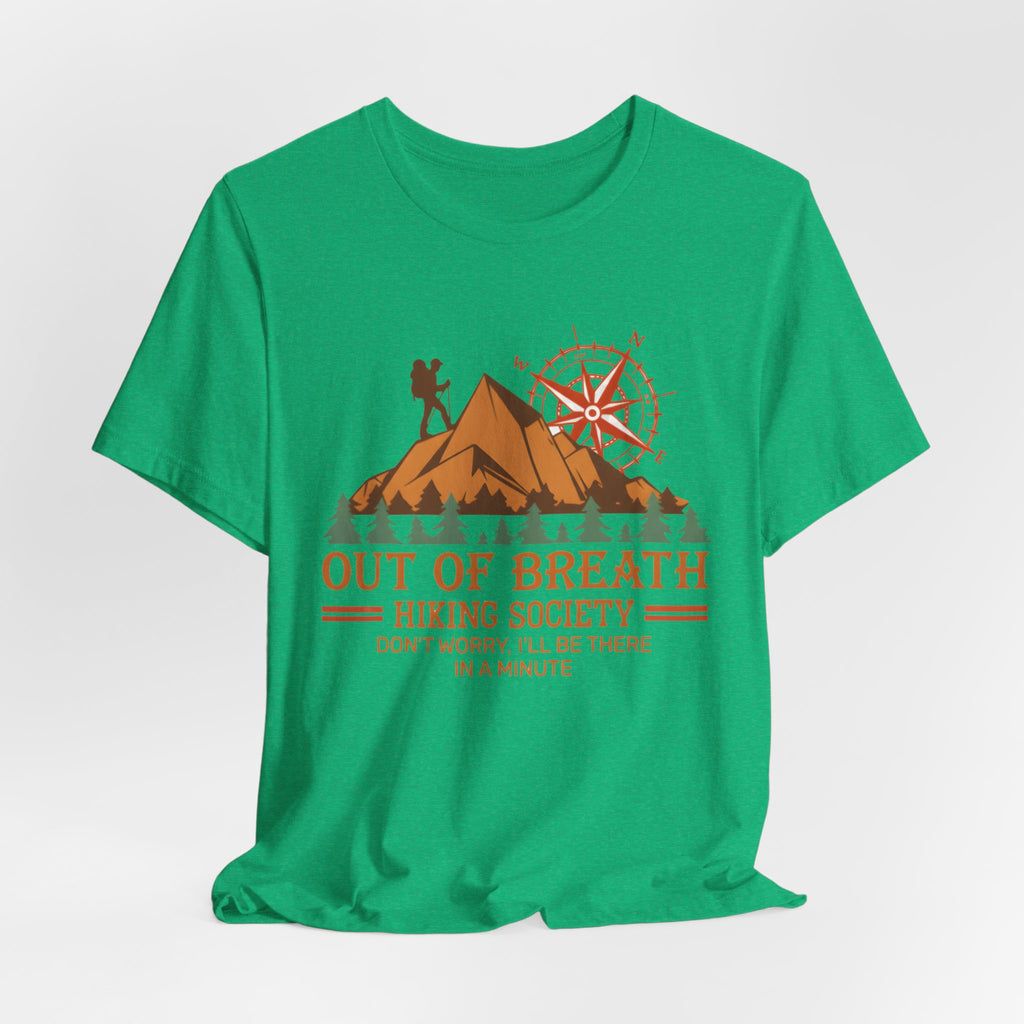 Out of Breath Hiking Society T-Shirt – Funny Hiker Graphic Tee