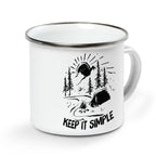 Keep It Simple Camping Mug Campfire Mug
