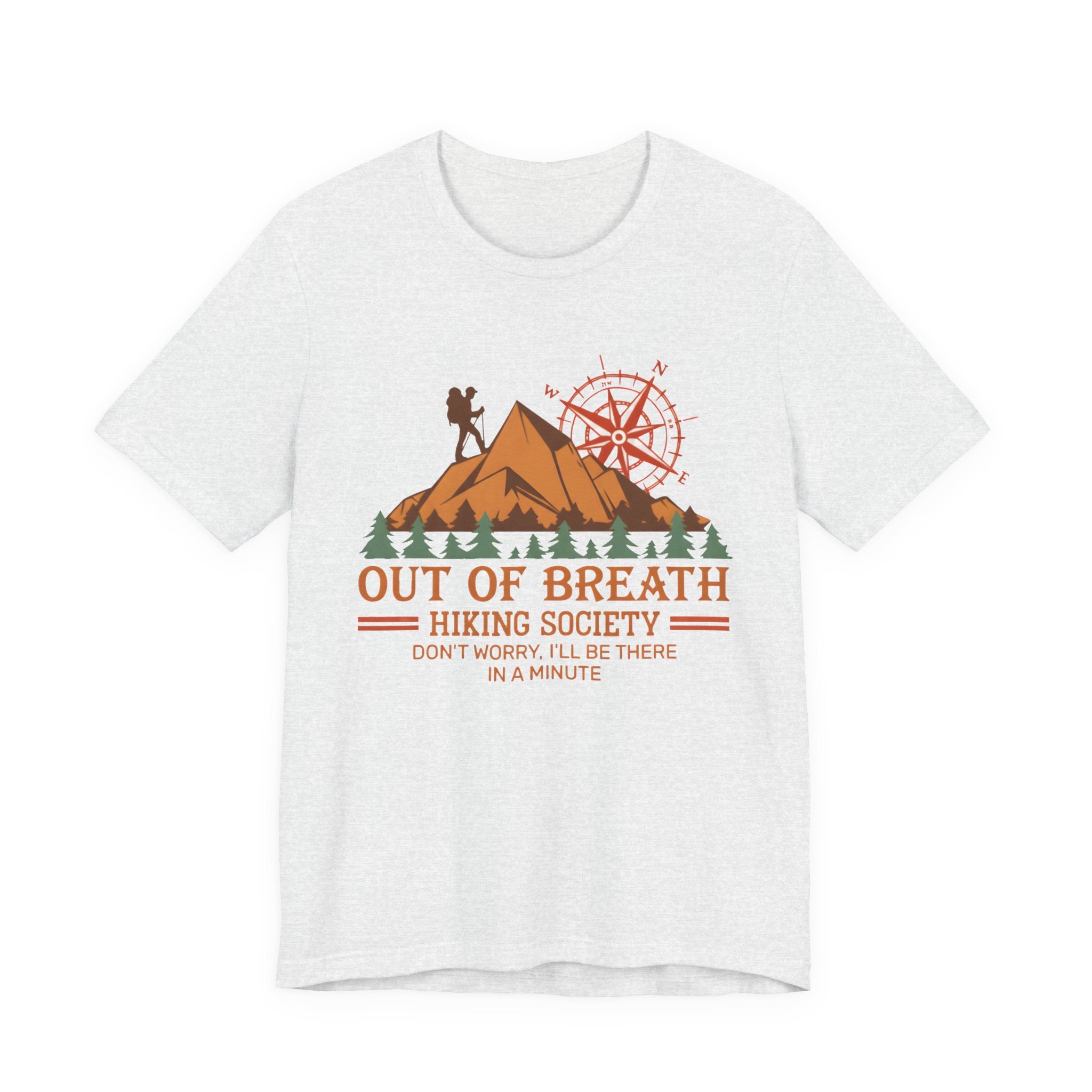 Out of Breath Hiking Society T-Shirt – Funny Hiker Graphic Tee