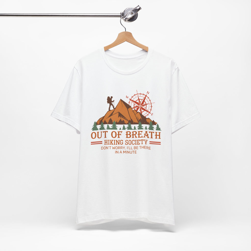 Out of Breath Hiking Society T-Shirt – Funny Hiker Graphic Tee