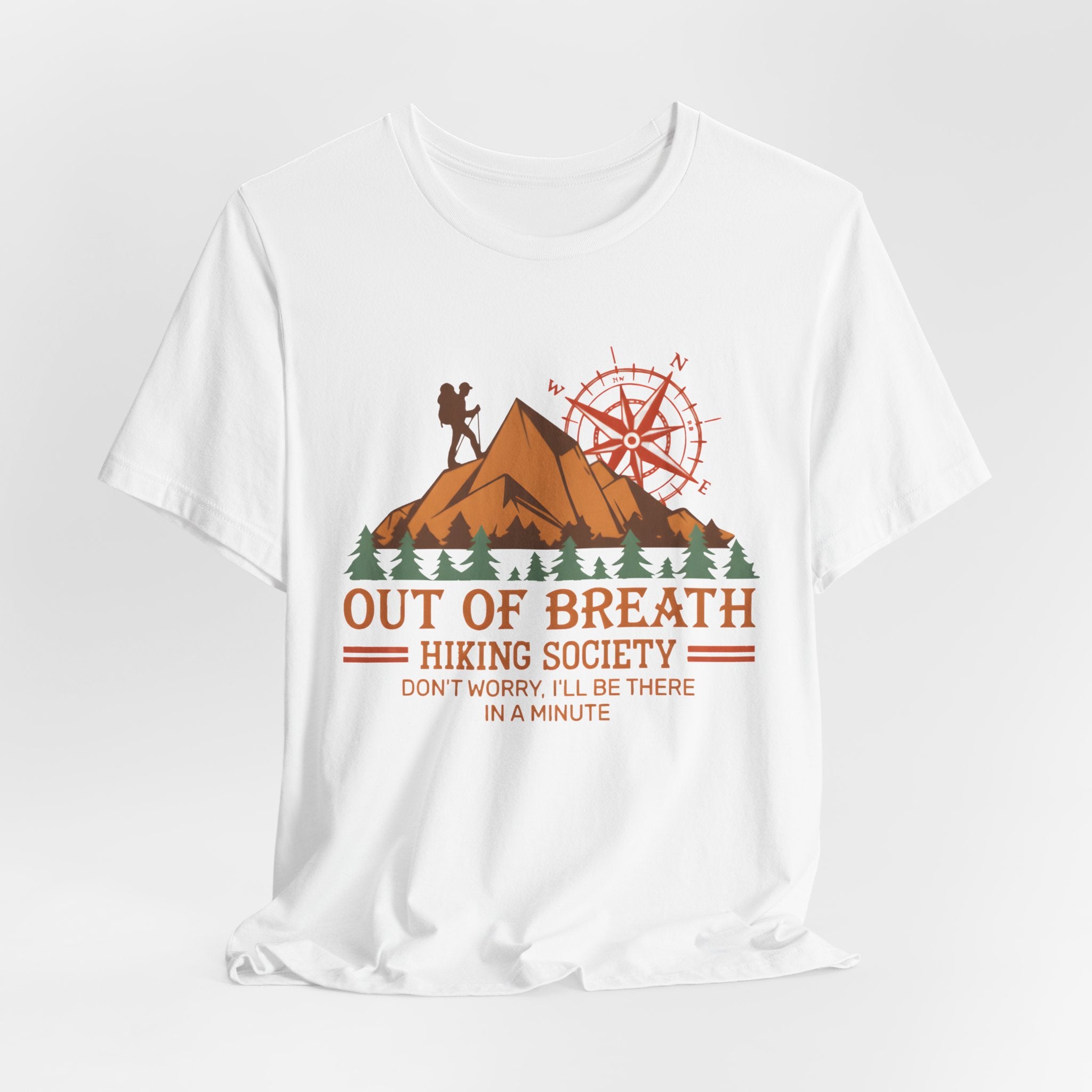 Out of Breath Hiking Society T-Shirt – Funny Hiker Graphic Tee
