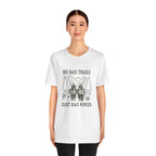 No Bad Trails, Just Bad Knees T-Shirt — Funny Hiking Tee for Outdoor Lovers
