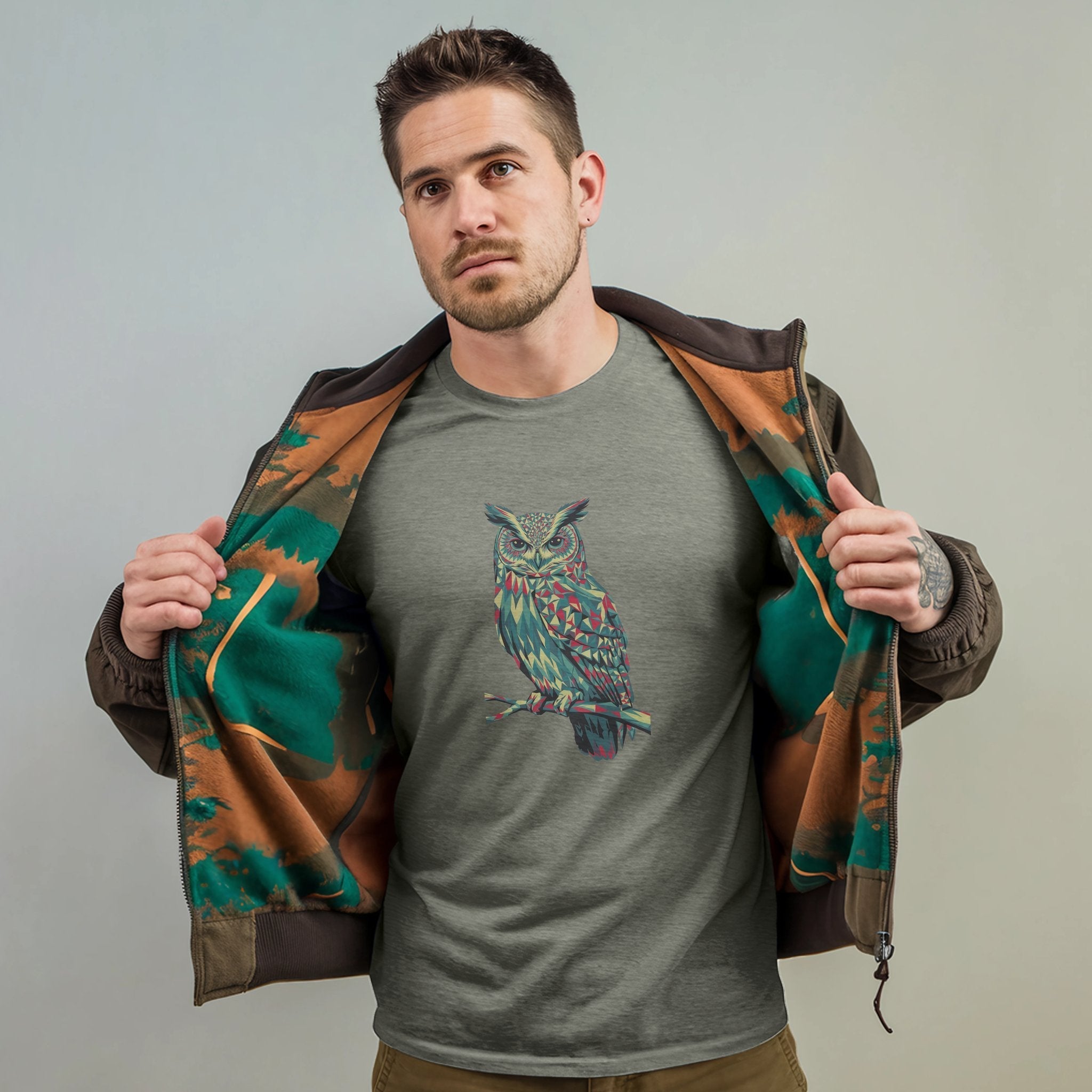 Horned Owl Mosaic T-Shirt