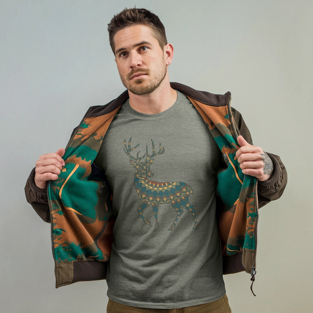 Deer Southwestern Mosaic T-Shirt