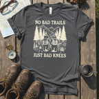 No Bad Trails Just Bad Knees Shirt, Funny Hiking Shirt