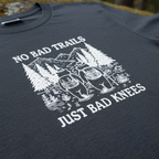 No Bad Trails Just Bad Knees Shirt, Funny Hiking Shirt