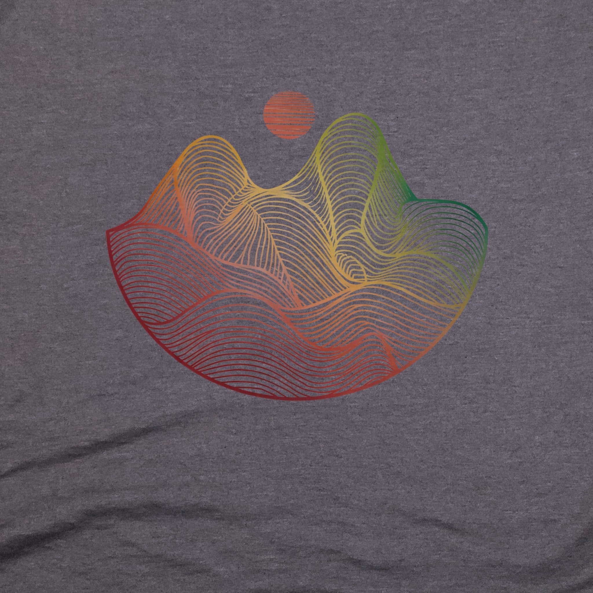 Mountain Sunset Woodblock T-Shirt