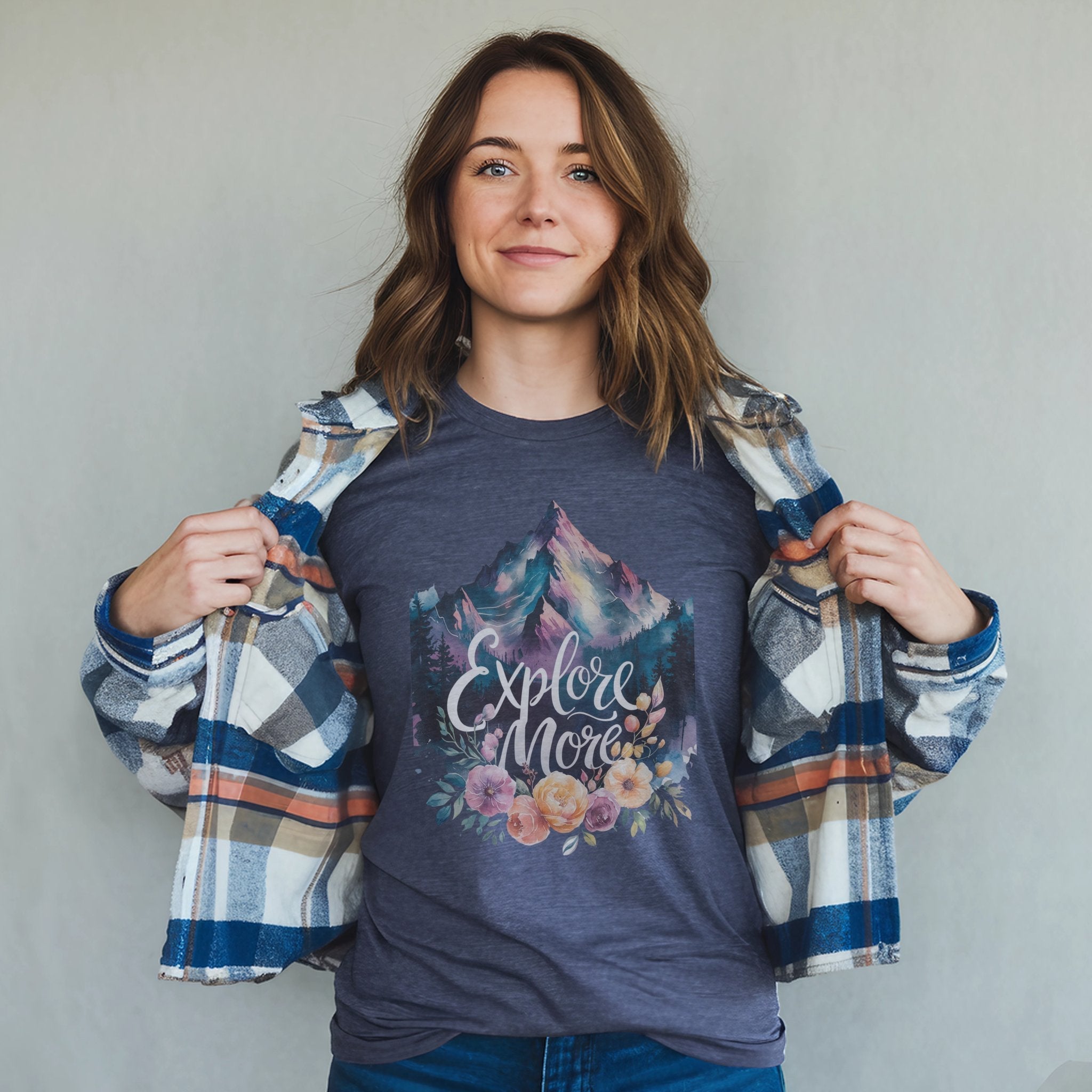 Explore More Mountain Watercolor T-Shirt