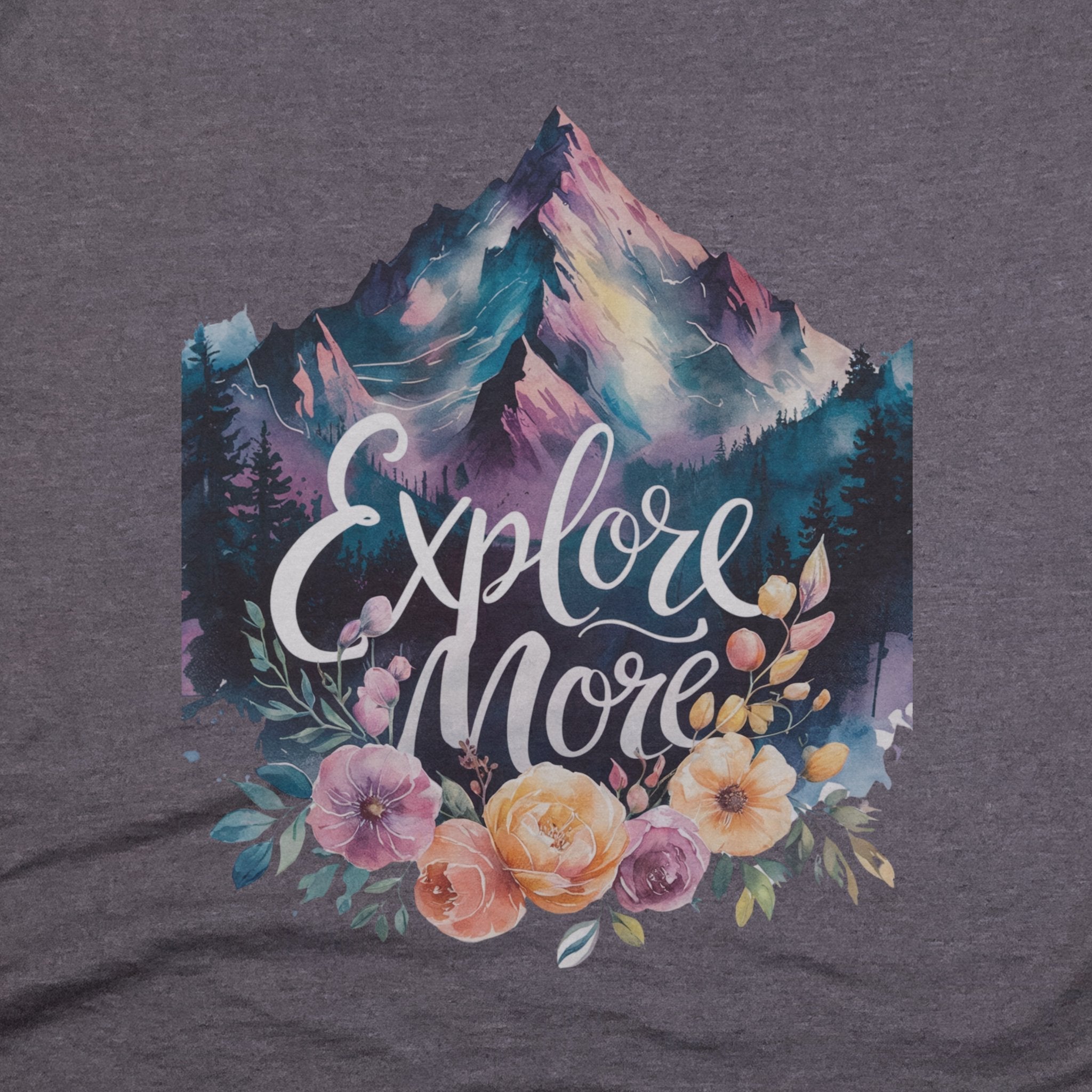 Explore More Mountain Watercolor T-Shirt