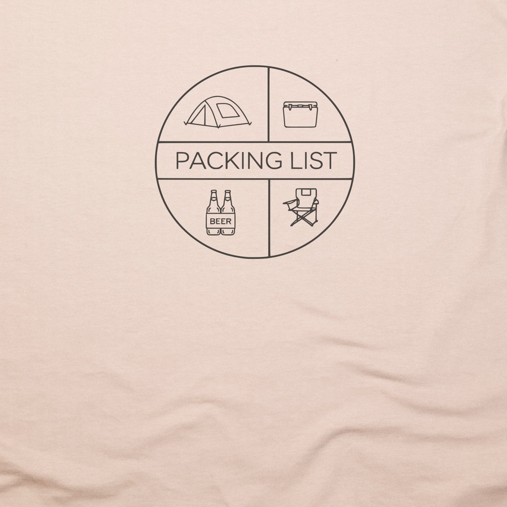 Camping Packing List T-Shirt