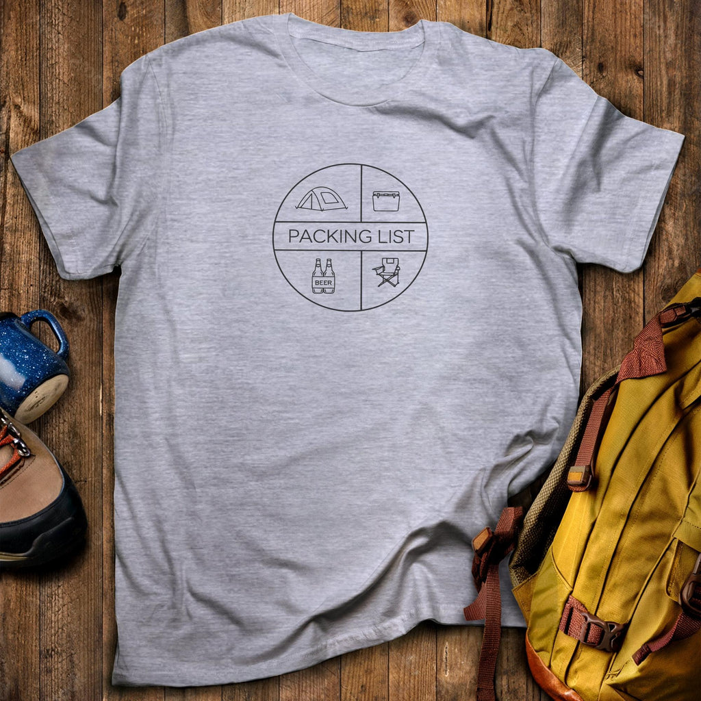 Camping Packing List T-Shirt