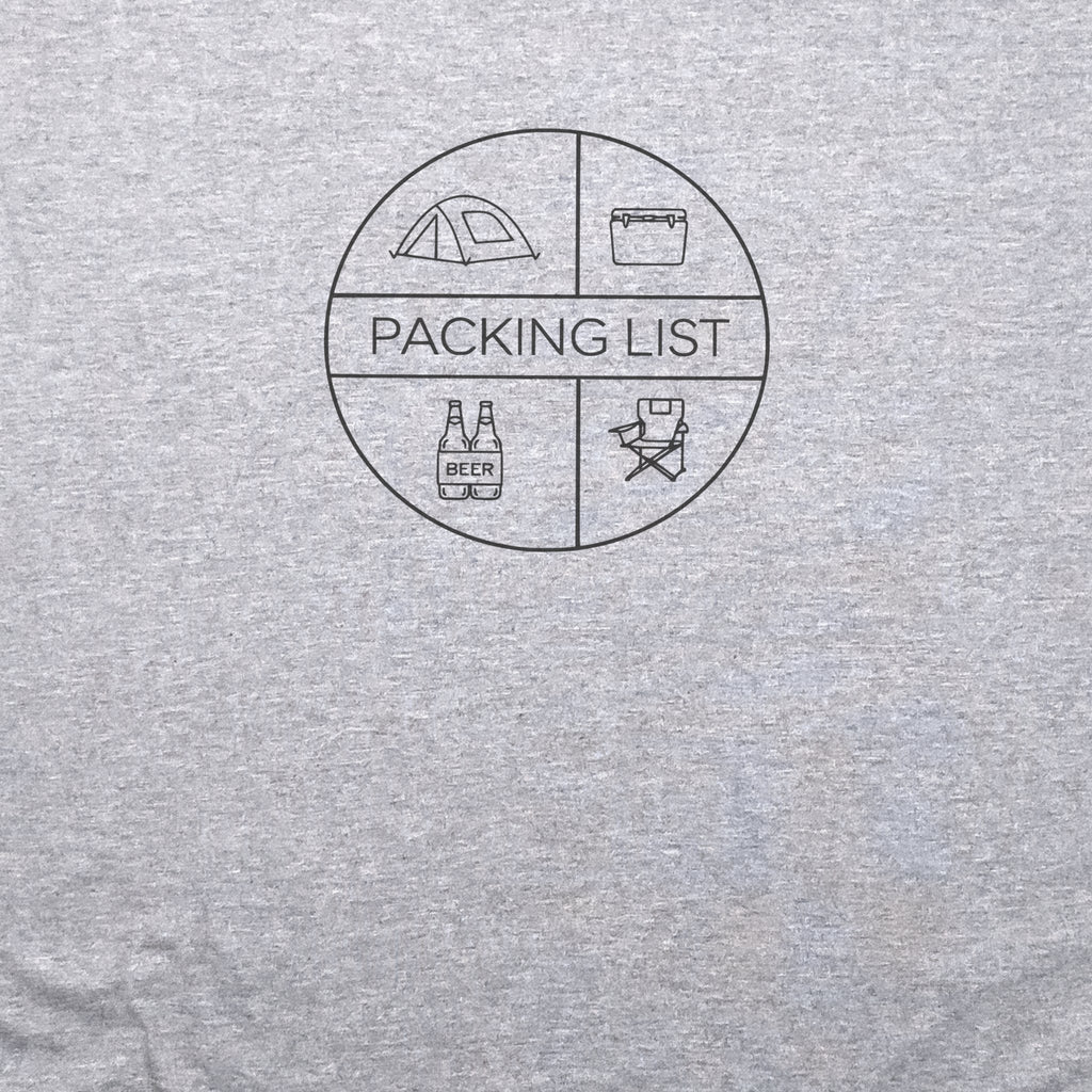 Camping Packing List T-Shirt