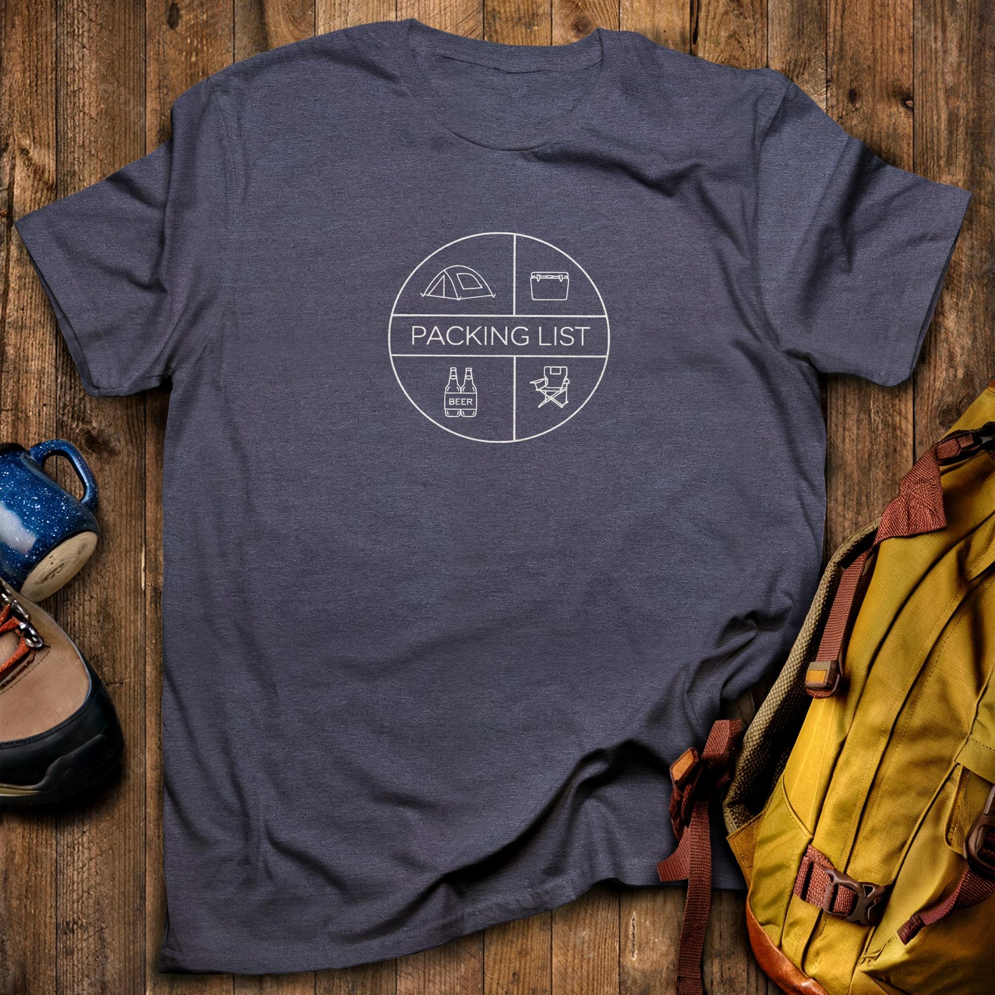 Camping Packing List T-Shirt