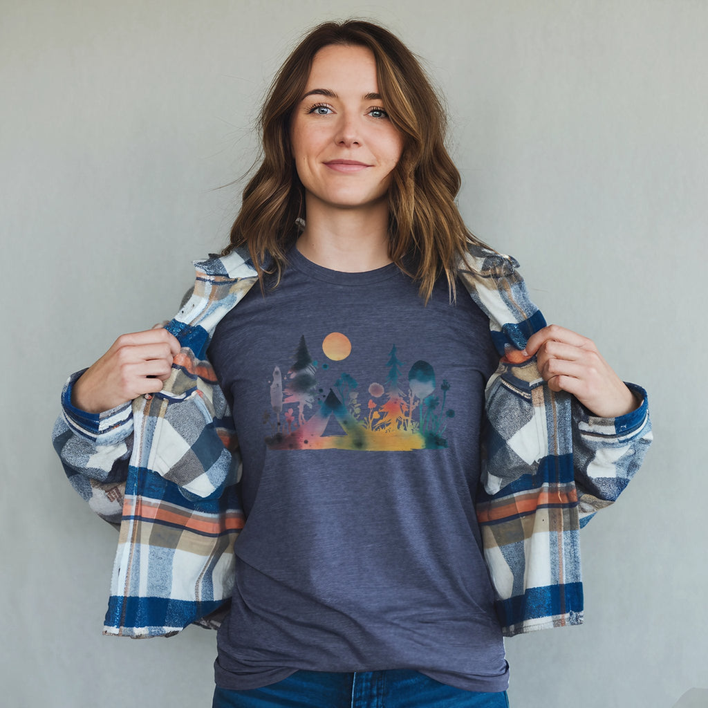 Watercolor Wildflower Retreat T-Shirt