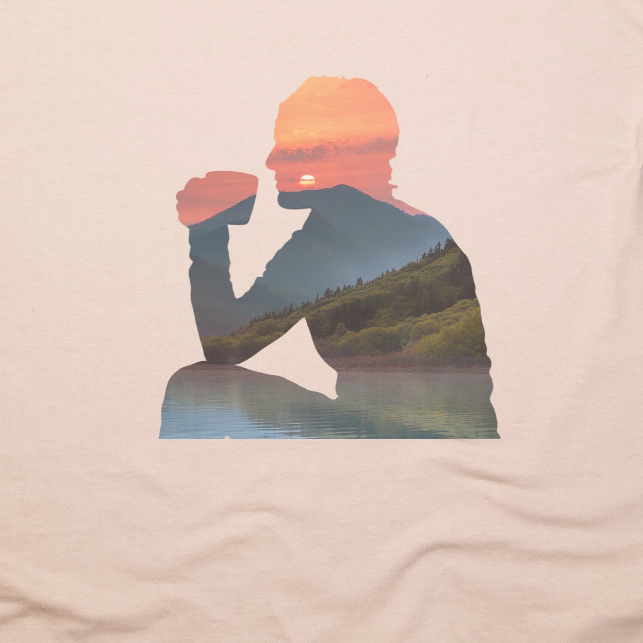 Sipping Coffee at Sunset T-Shirt