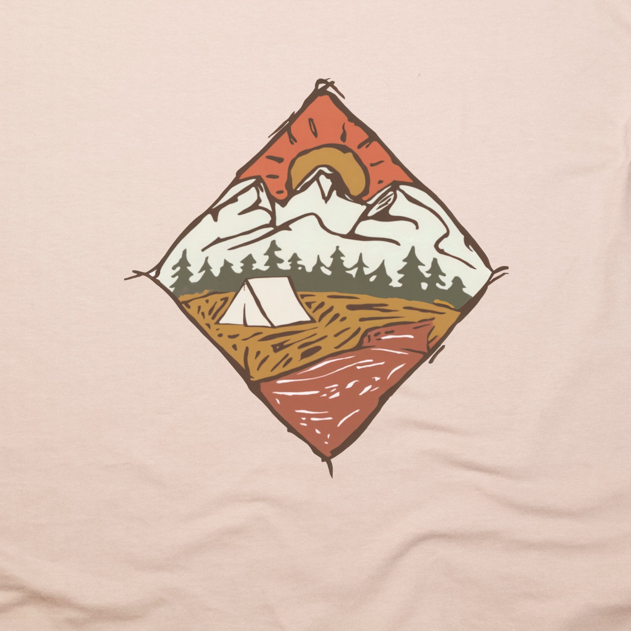 Camping Illustration T-Shirt