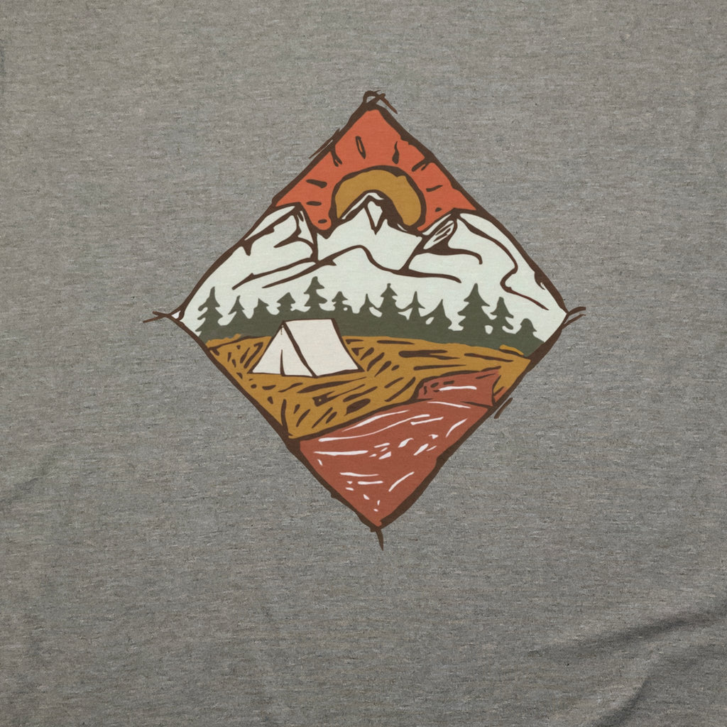 Camping Illustration T-Shirt