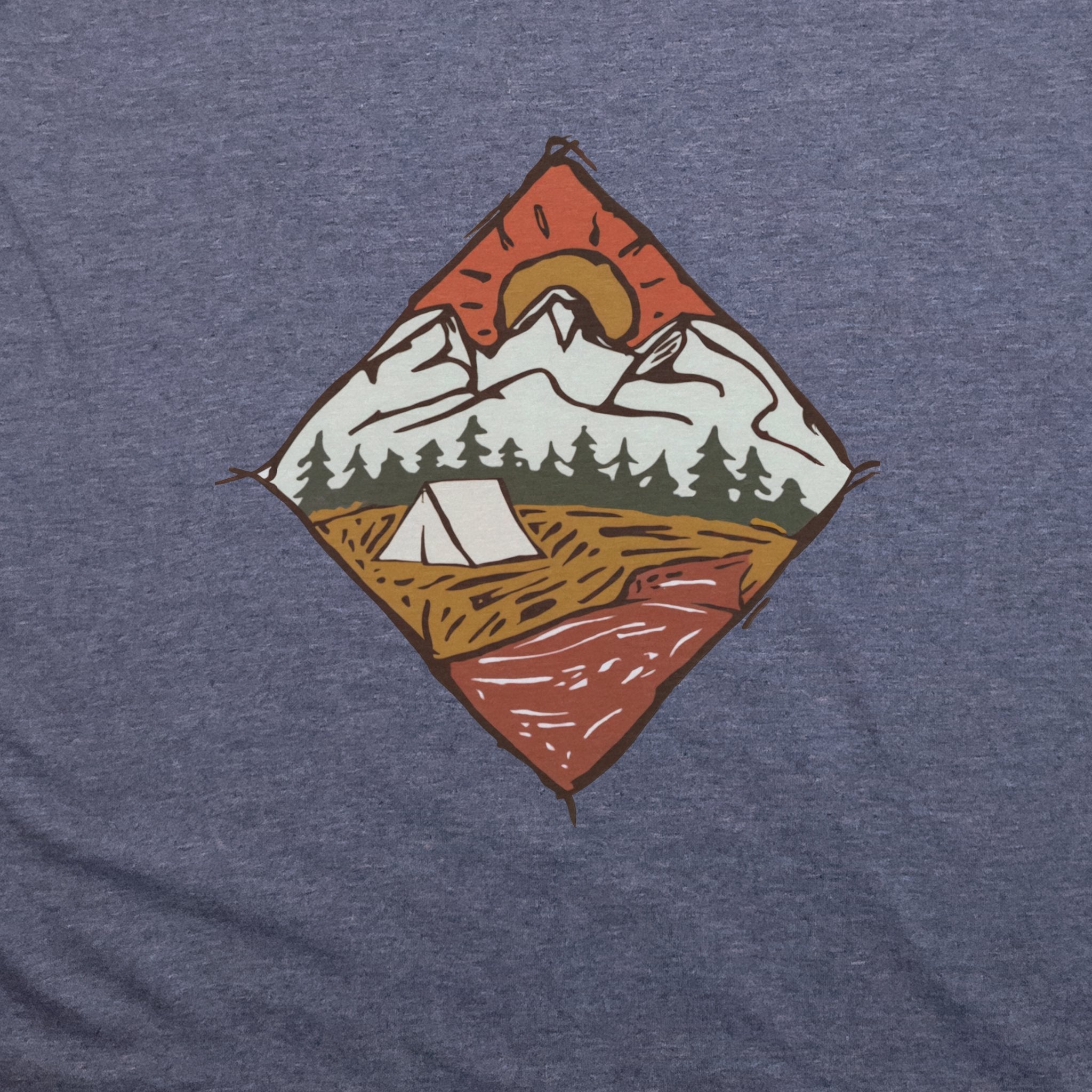 Camping Illustration T-Shirt
