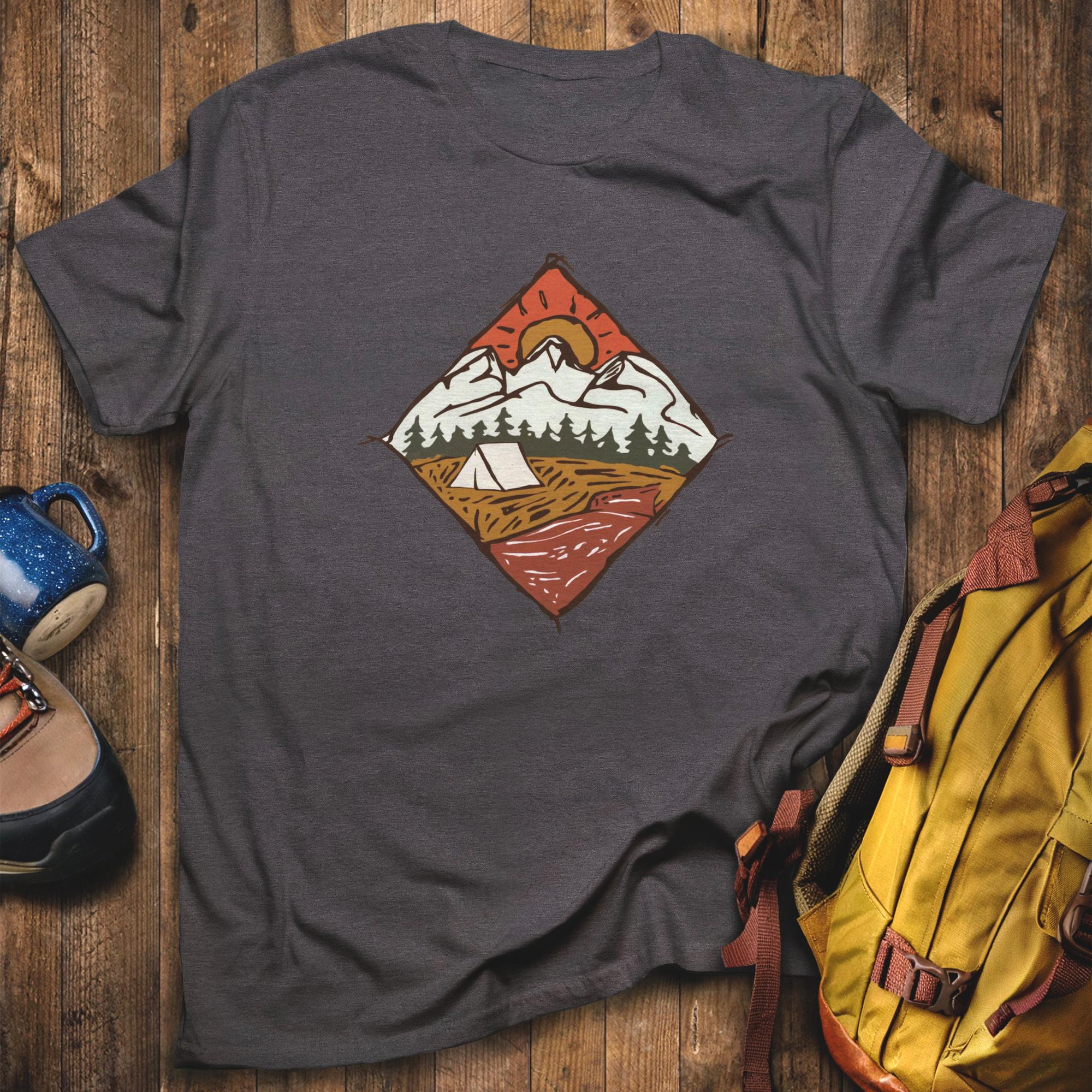Camping Illustration T-Shirt