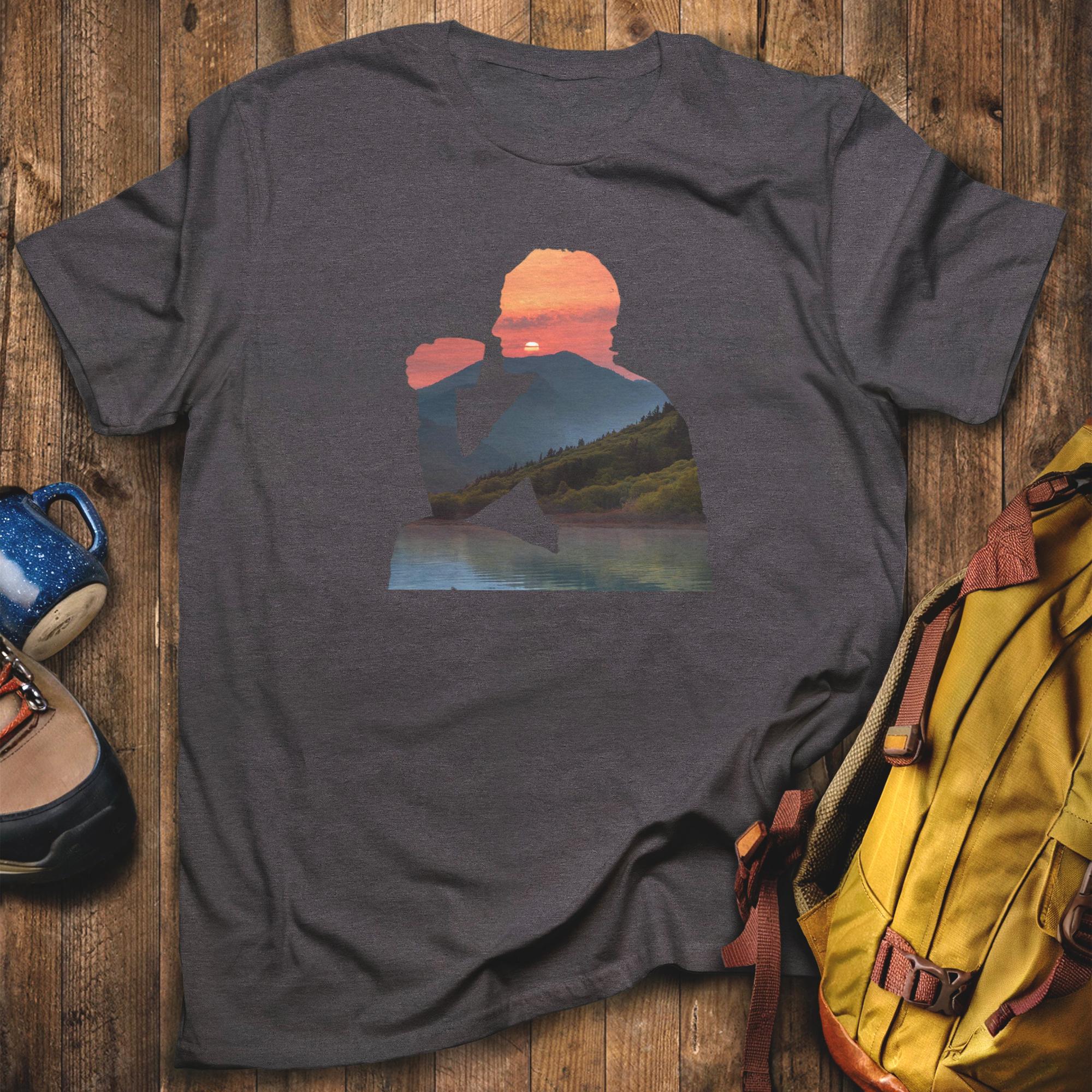 Sipping Coffee at Sunset T-Shirt