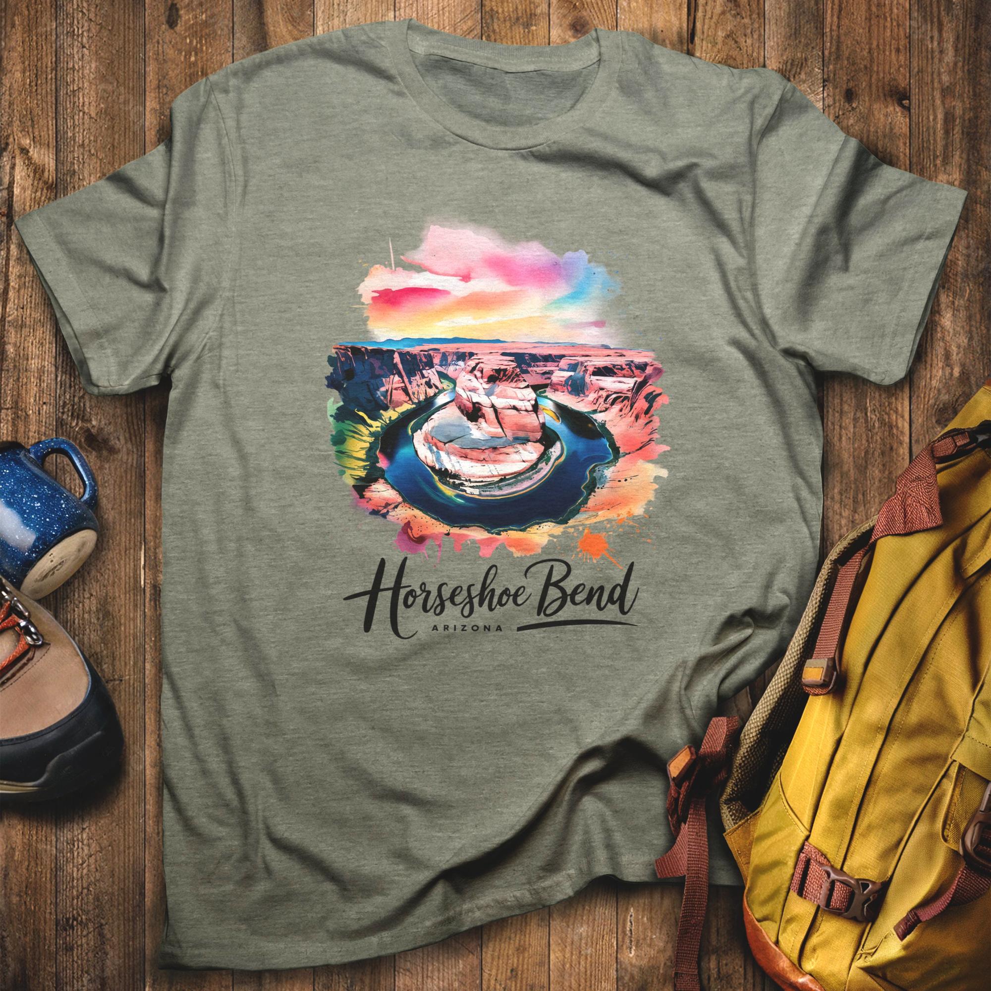 Horseshoe Bend Watercolor T-Shirt