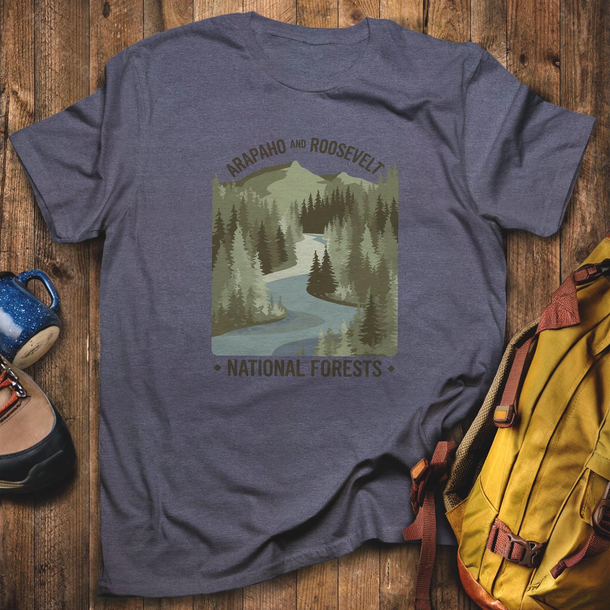Arapaho and Roosevelt National Forests T-Shirt