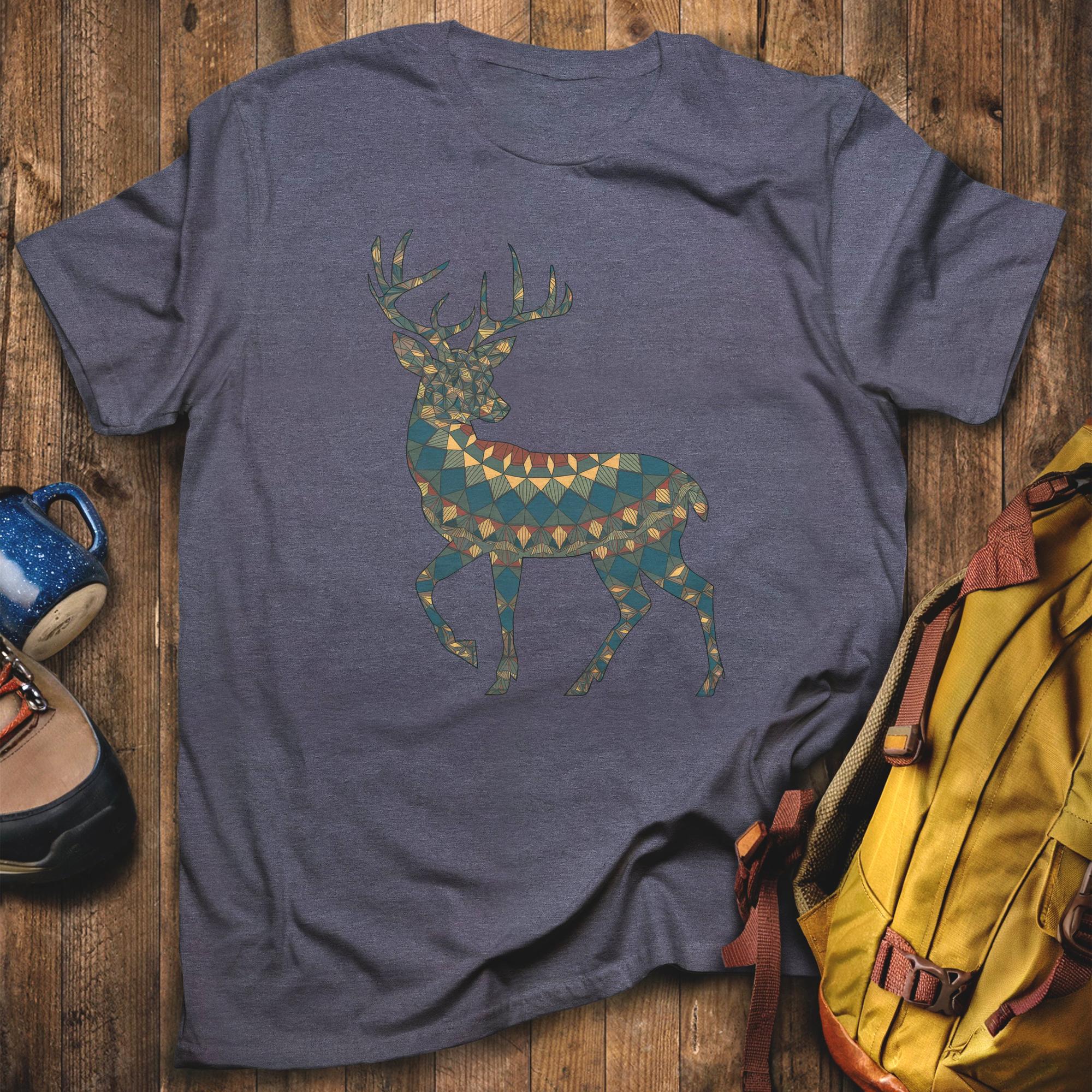 Deer Southwestern Mosaic T-Shirt