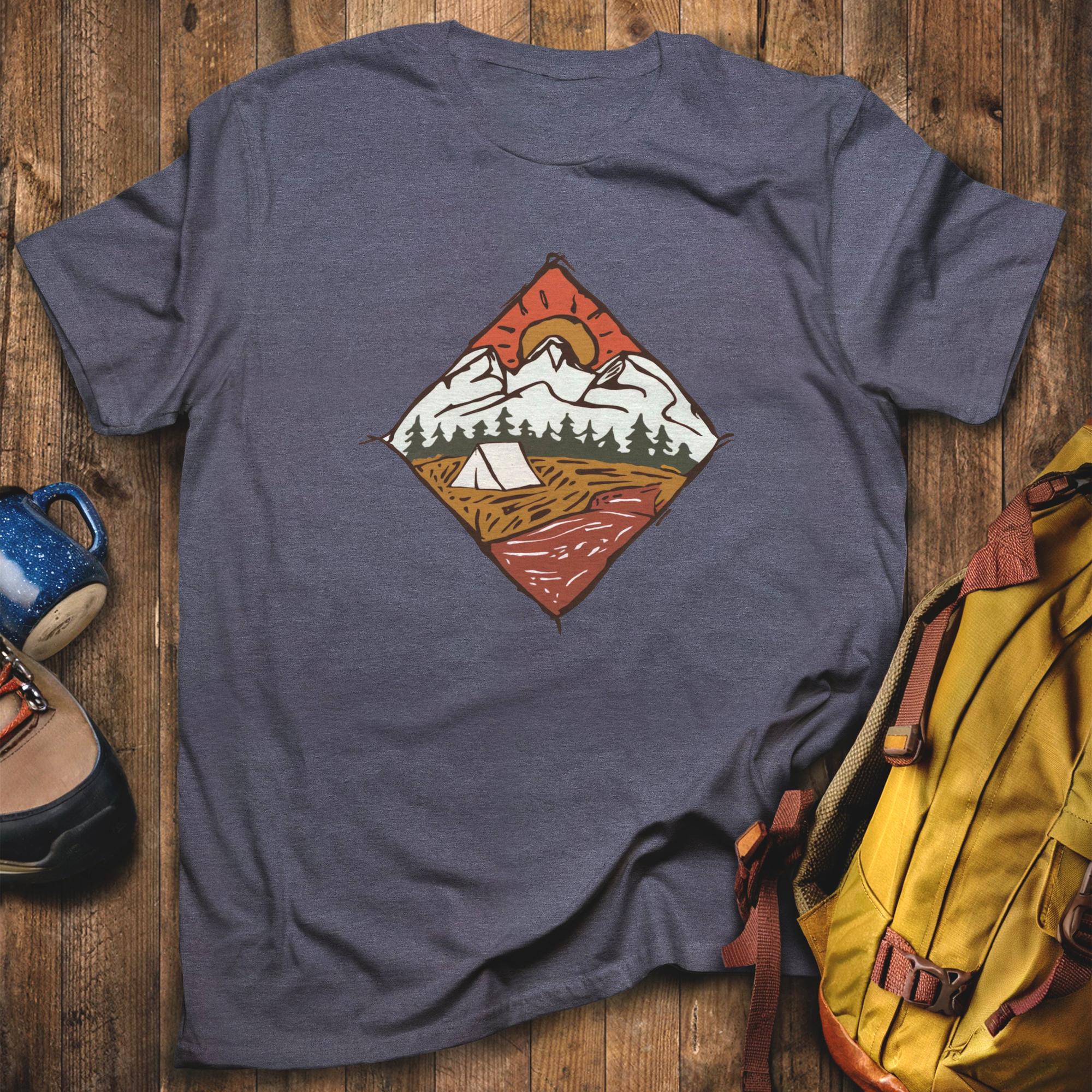 Camping Illustration T-Shirt