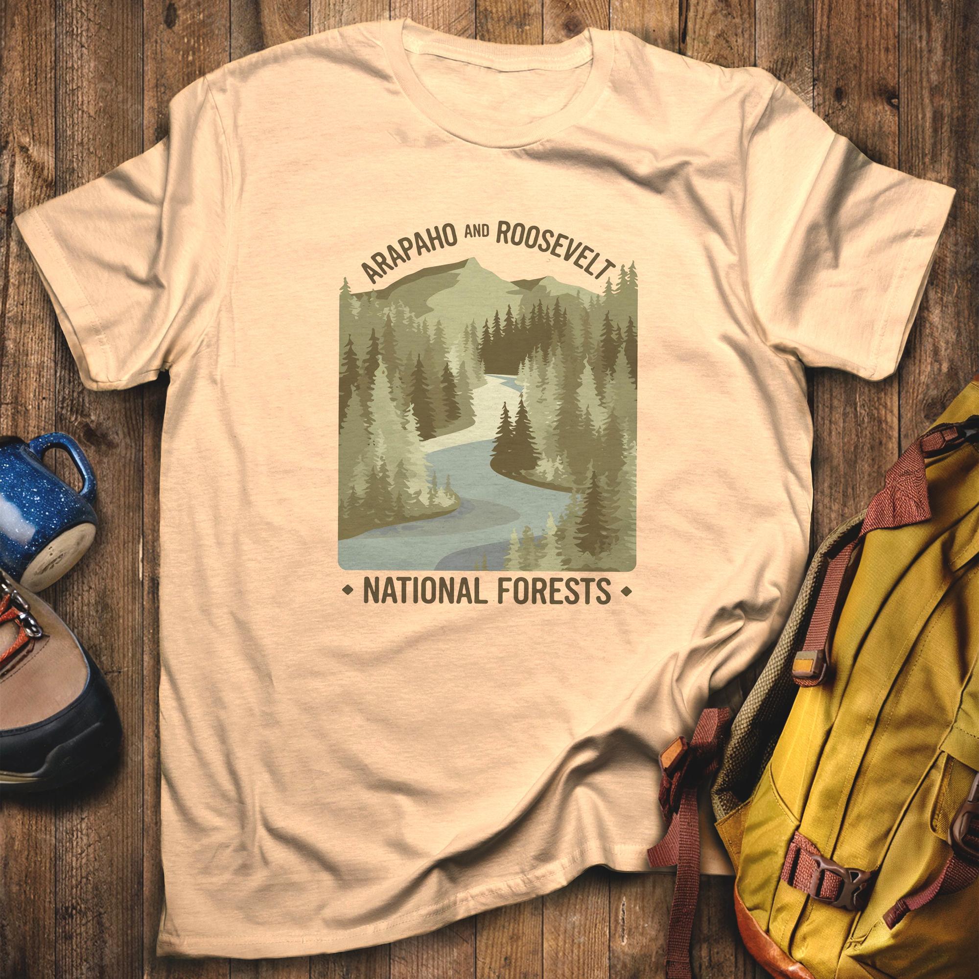 Arapaho and Roosevelt National Forests T-Shirt