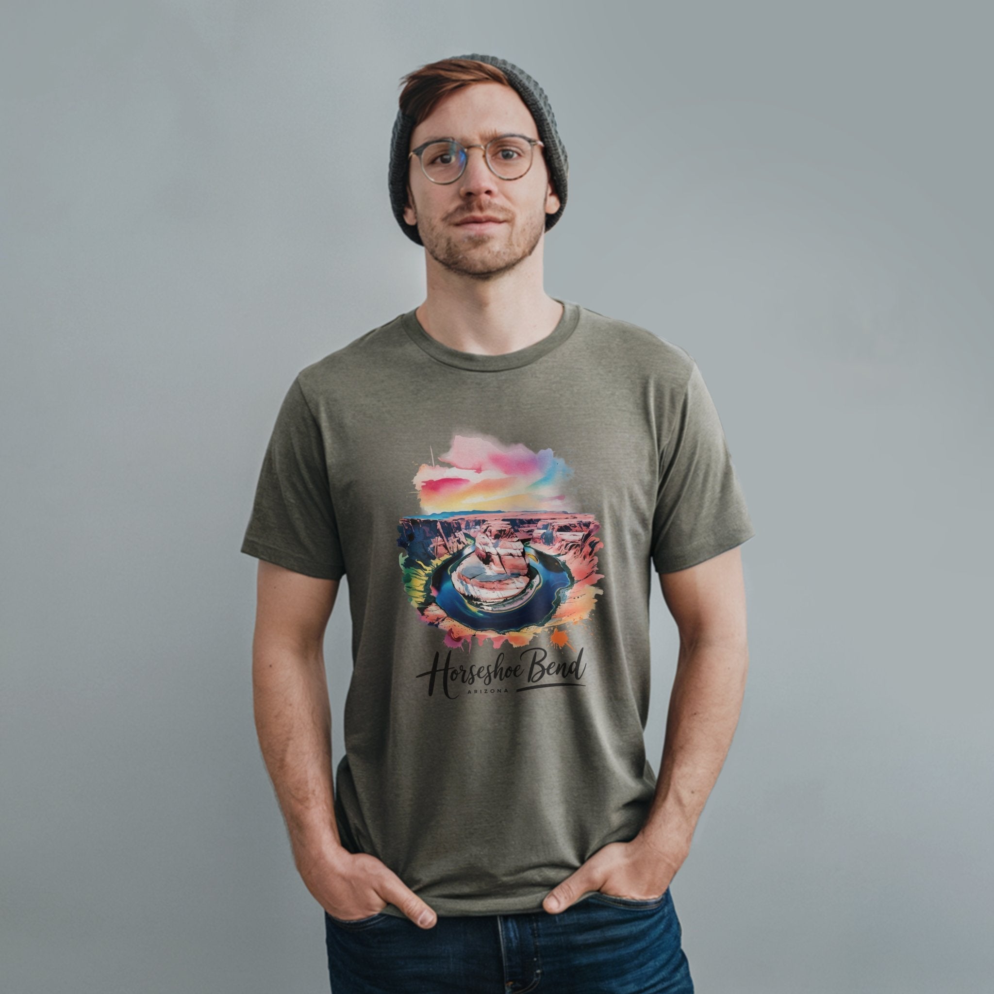 Horseshoe Bend Watercolor T-Shirt