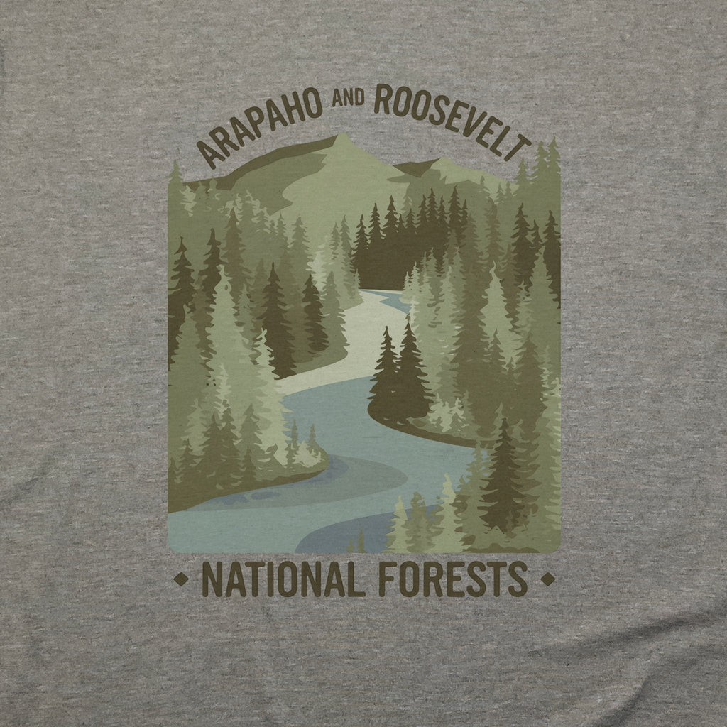Arapaho and Roosevelt National Forests T-Shirt