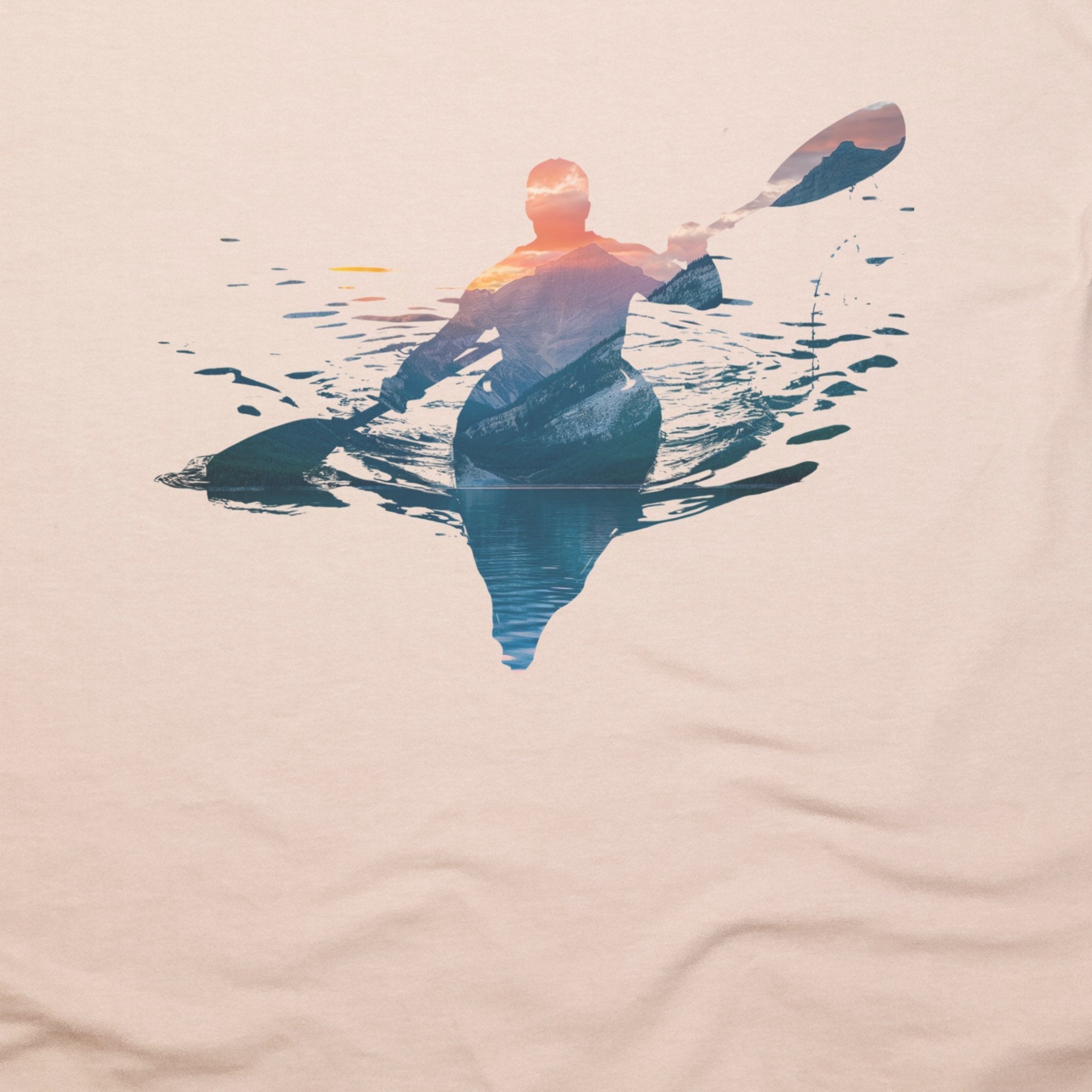 Kayak Mountain Silhouette T-Shirt