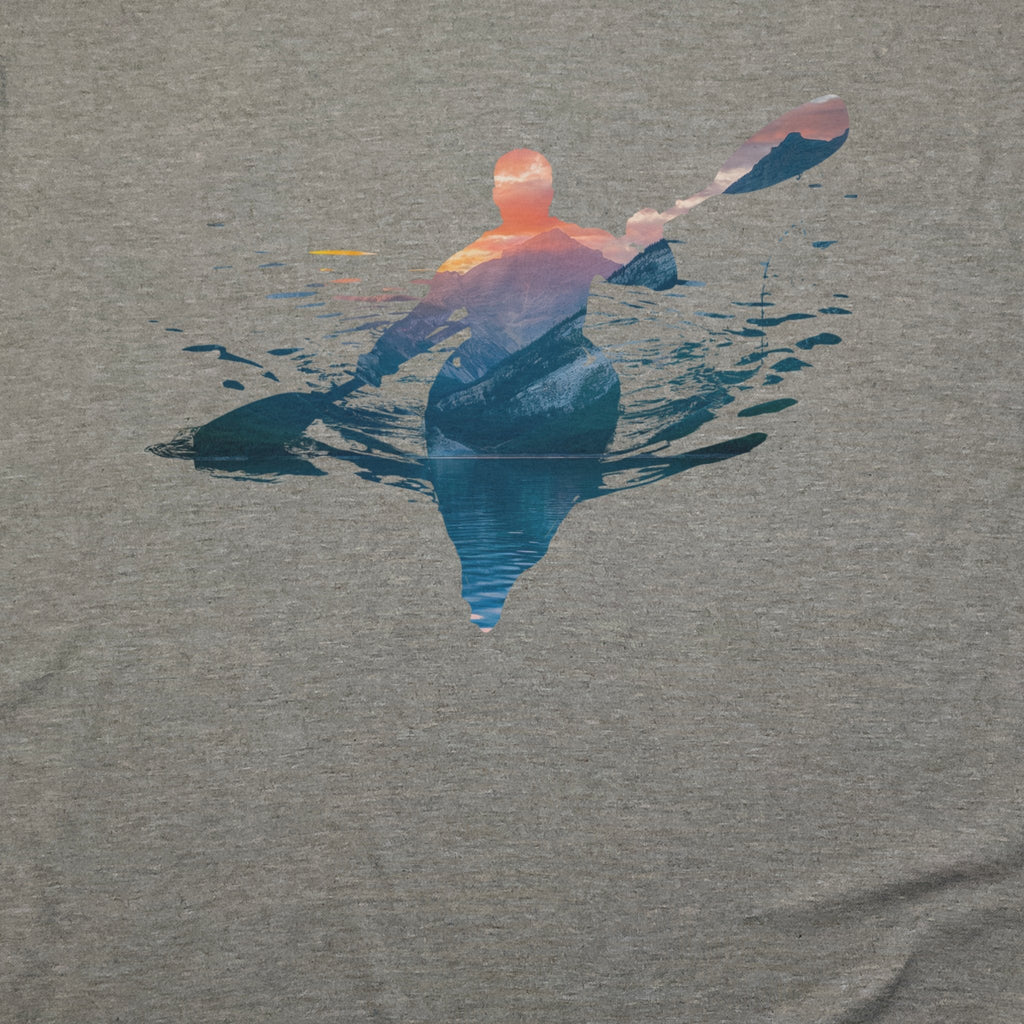 Kayak Mountain Silhouette T-Shirt