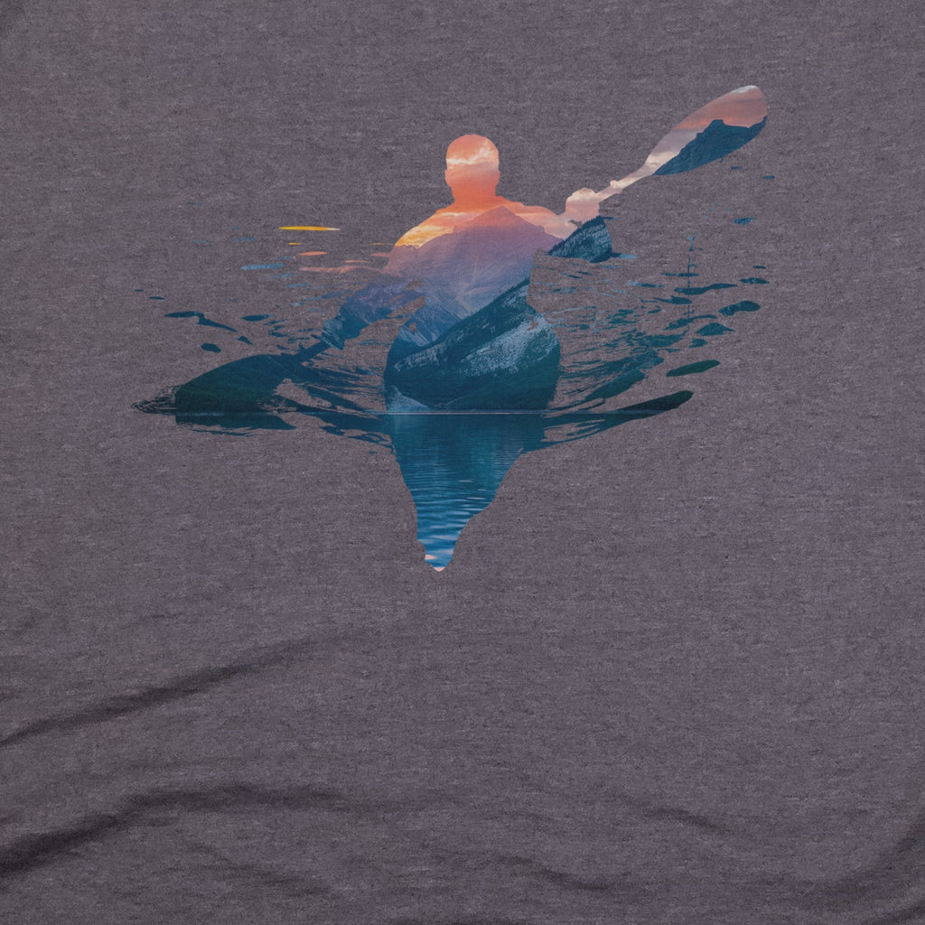 Kayak Mountain Silhouette T-Shirt