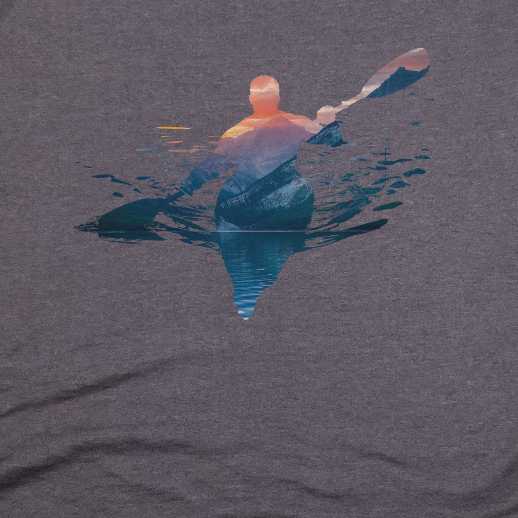 Kayak Mountain Silhouette T-Shirt