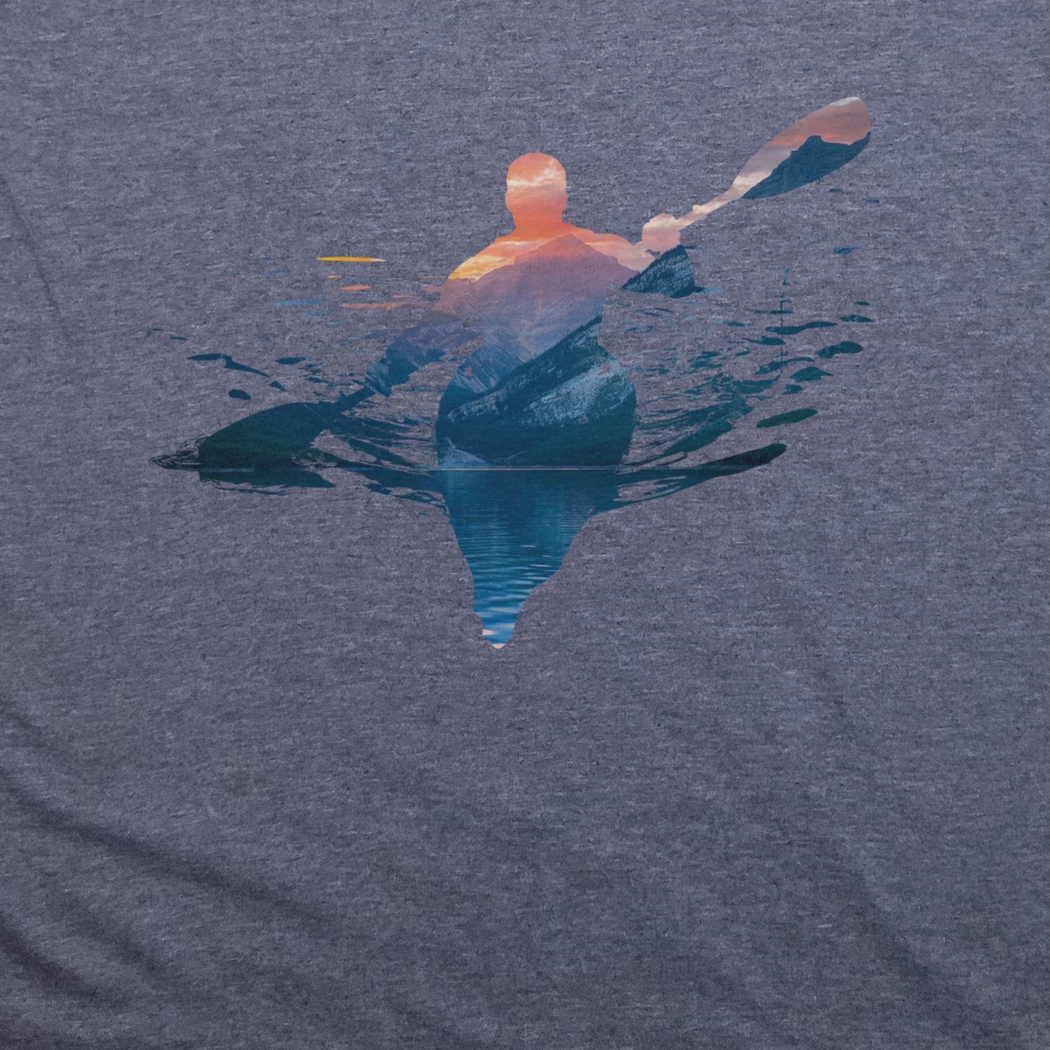 Kayak Mountain Silhouette T-Shirt