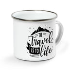 Travel To Life Camping Mug Campfire Mug
