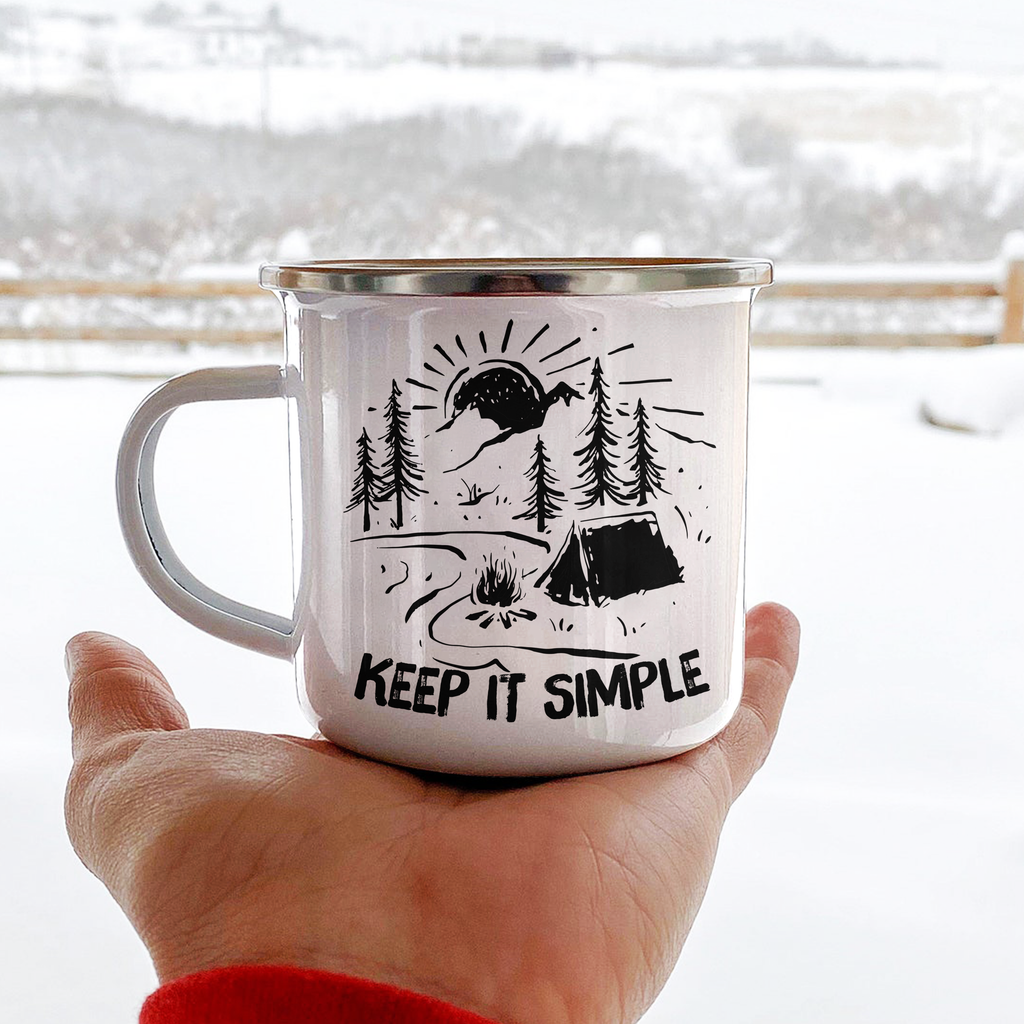 Keep It Simple Camping Mug Campfire Mug